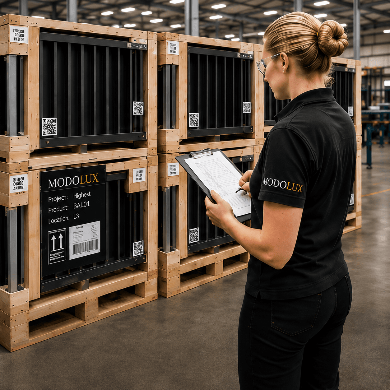 Modolux quality inspection before dispatch